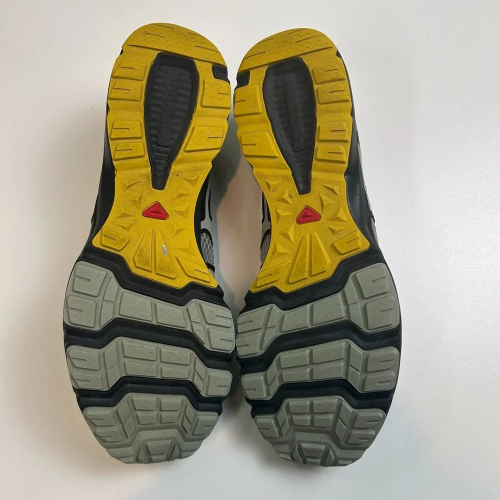 Salomon Tech Amphib 4 Mens Size 11 Grey Yellow Water Trail Shoes 416884
